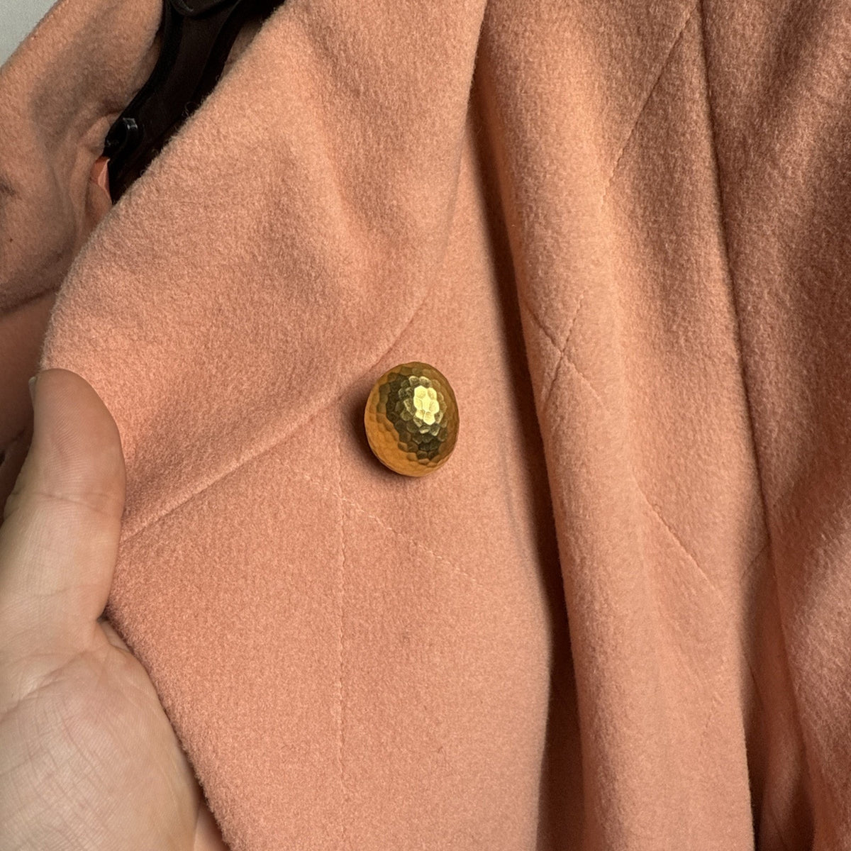Vintage Gallery Woman’s Overcoat Pink Wool Long Coat - 42” Length