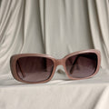 Valentino V619S Rectangular Sunglasses - Dusty Pink, Floral Scroll