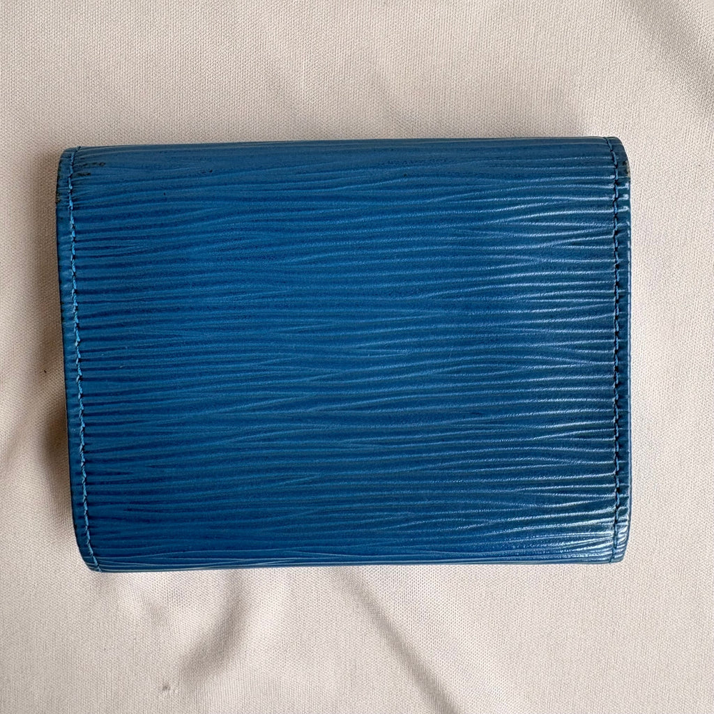Louis Vuitton Toledo Blue Epi Leather Wallet