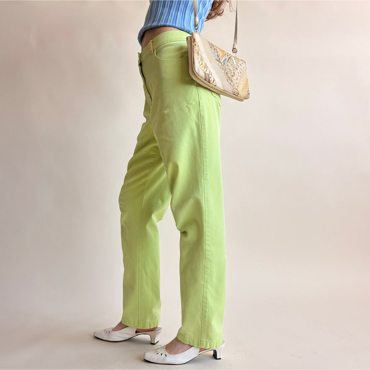 St. John Sport Essentials Lime Green Pants - Size 4