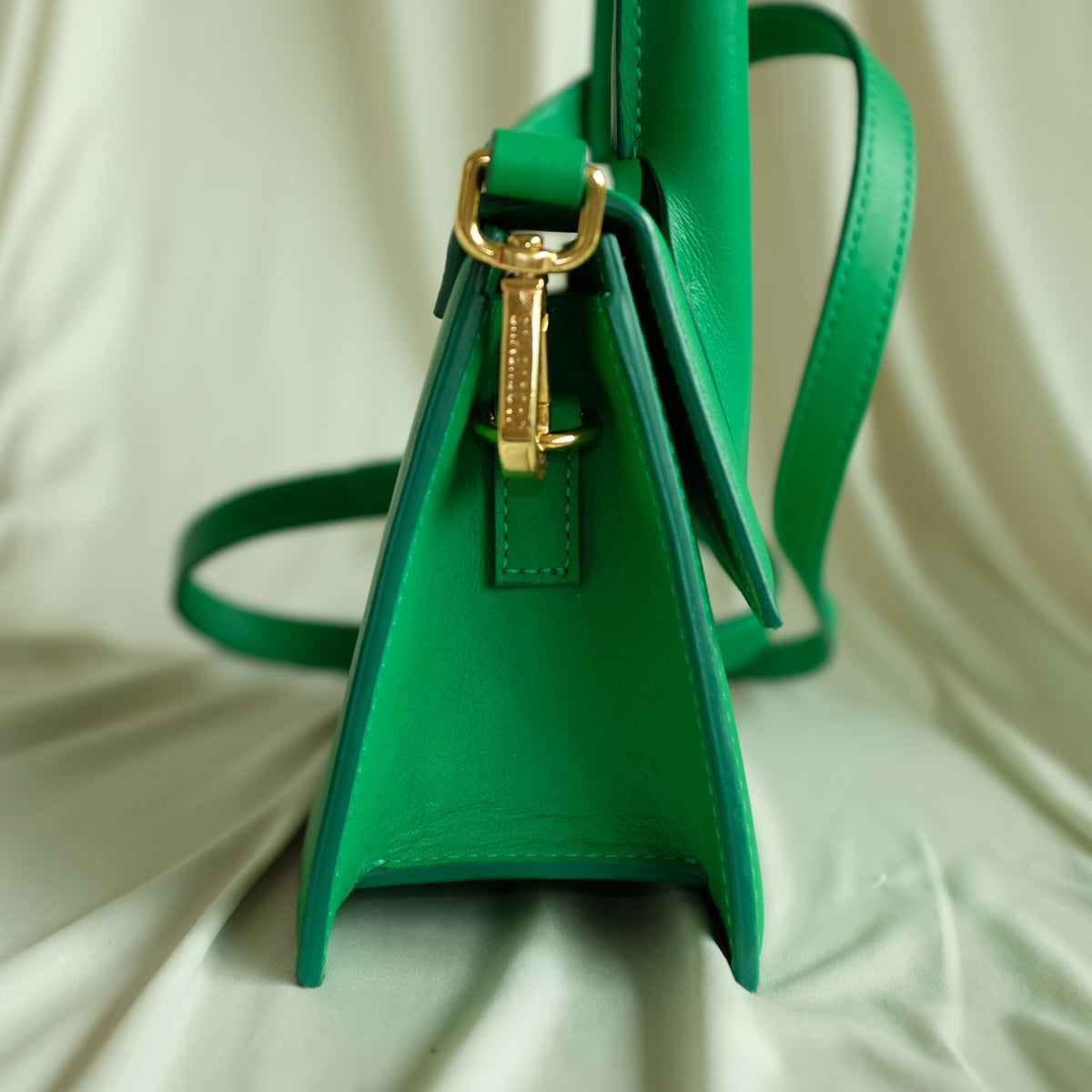 Jacquemus Le Chiquito  - Green Calfskin Leather, Gold Hardware