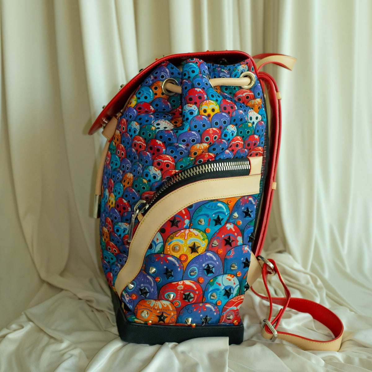 Christian Louboutin Explorafunk Backpack Day of The Dead Print, Limited Edition