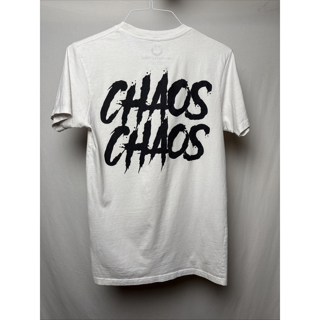 ARTMEETSCHAOS (WHITE “RAINBOW SNAKE CREWNECK T-SHIRT | Small