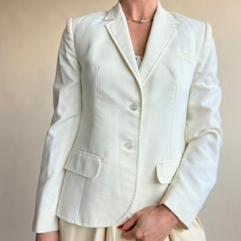 The Villager White Blazer - Size 4
