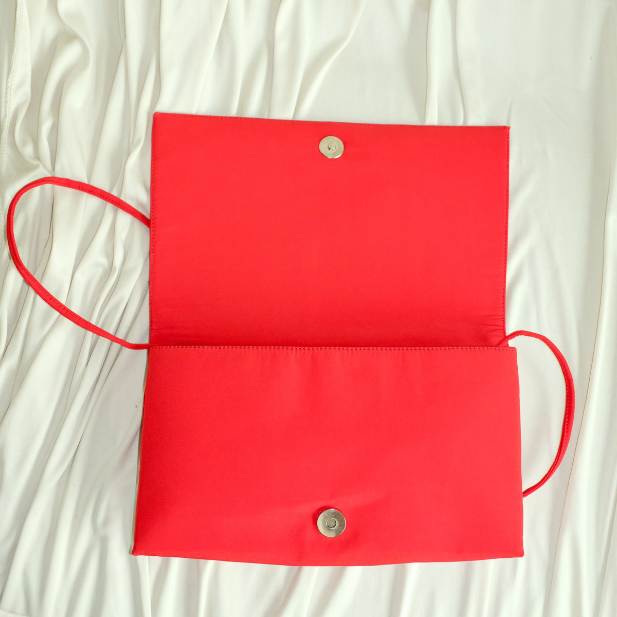 Dolce & Gabbana Red Rhinestone Clutch - Crossbody Strap