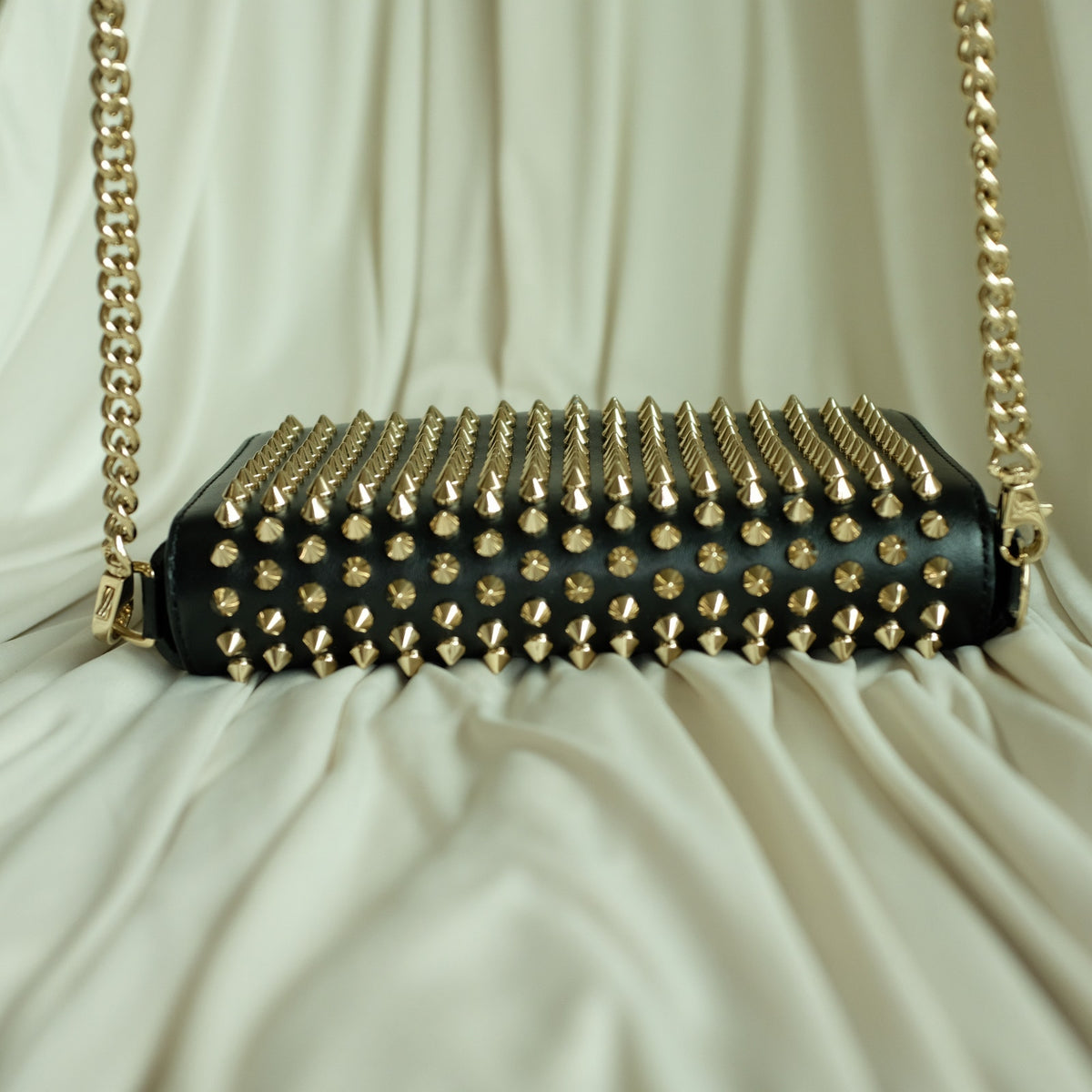 Christian Louboutin Zoompouch Studded Crossbody - Black Leather