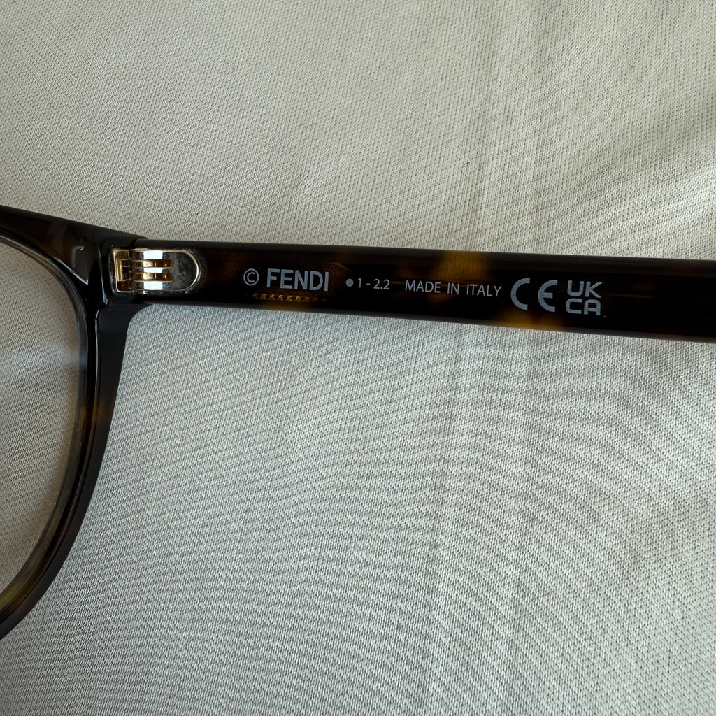 Fendi FE50059I Eyeglasses - Dark Havana Tortoiseshell, Made in Italy