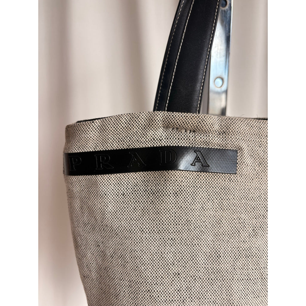 Vintage Prada Sport Grey Canapa Canvas Sport Tote