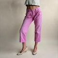 Billy Blues Bubble Gum Pink Cropped Jeans - Low Rise, Made in USA, Size 4