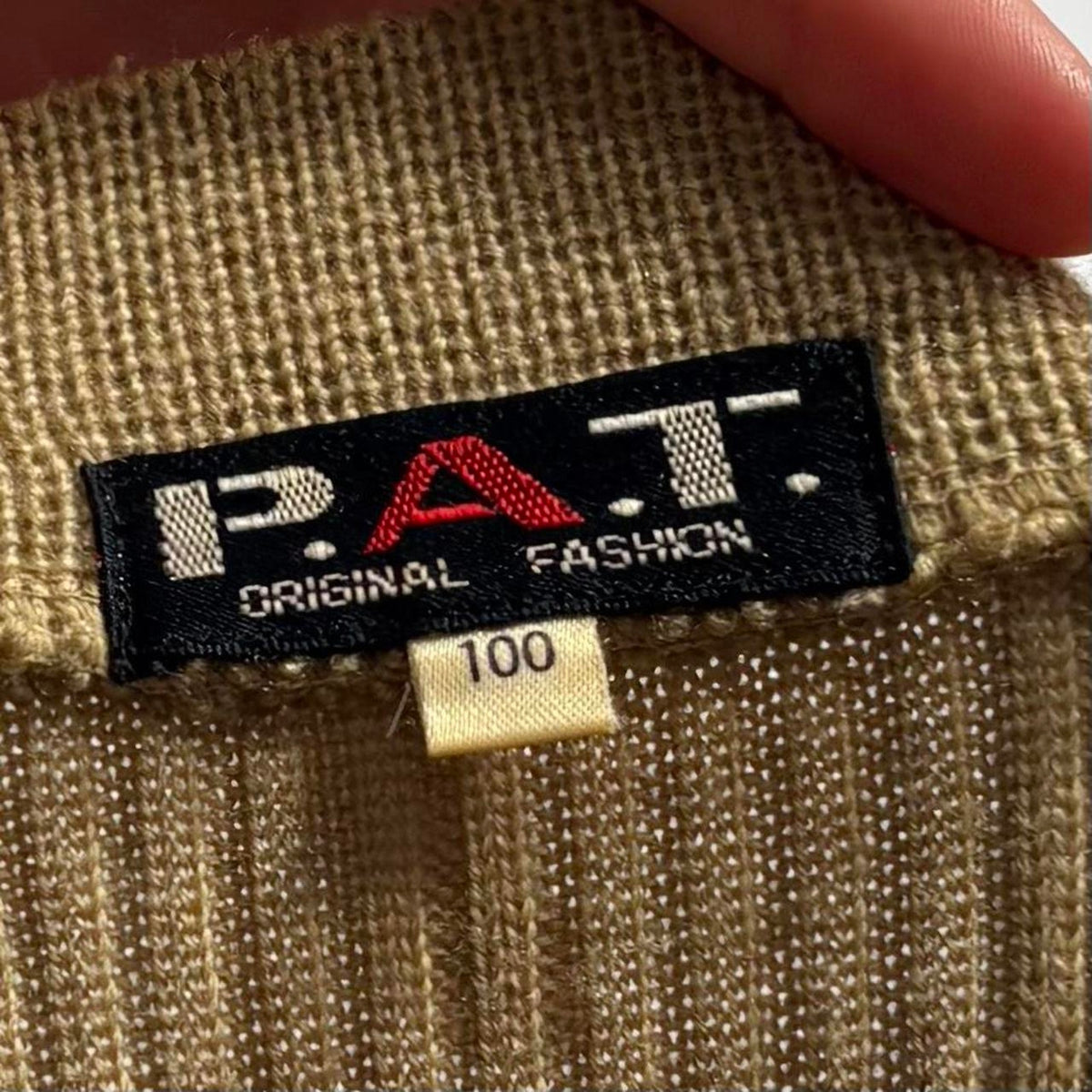P.A.T Origional Fashion-Korean Cotton-Blend Cardigan - M