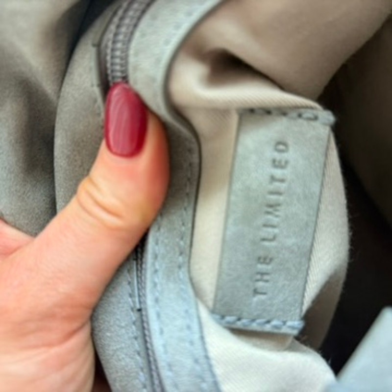 The Limited Grey Bucket Bag - Handle & Shoulder Strap, Vintage