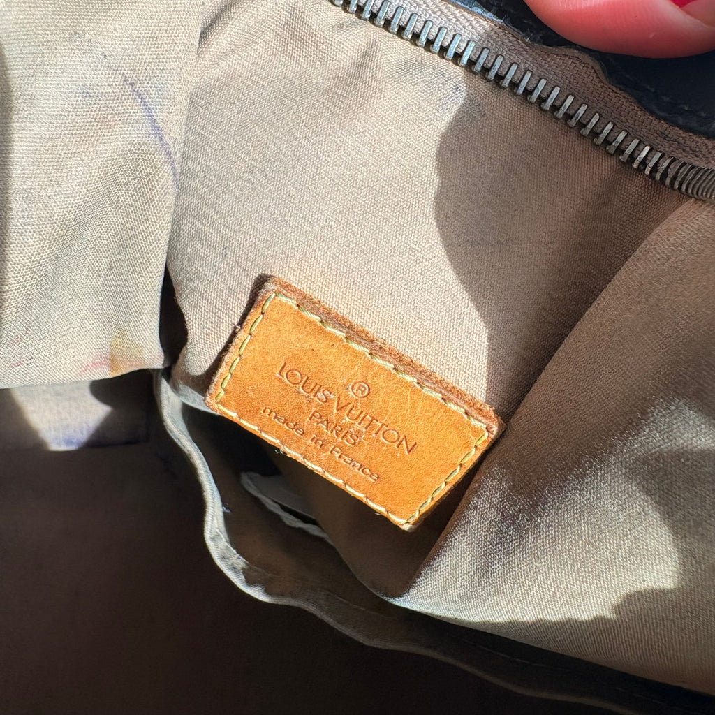 Vintage Louis Vuitton Black Monogram Vernis Houston Tote