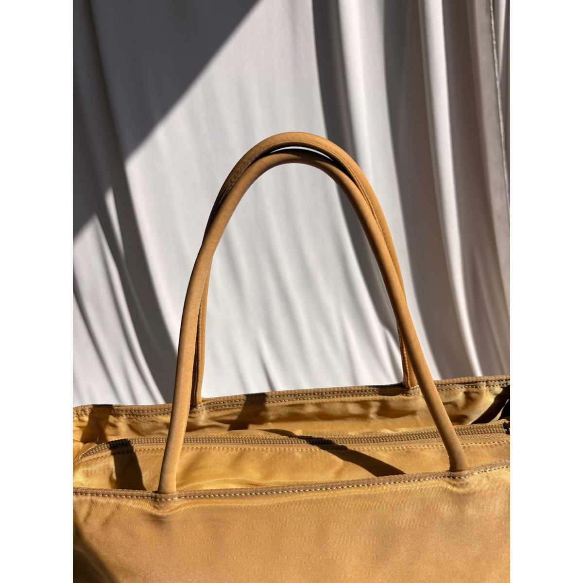 Vintage Prada Yellow Nylon Tessuto Tote