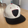 Men's Brooklyn Ness Mitchell & Ness Snapback White / Red / Black Logo. Stripes