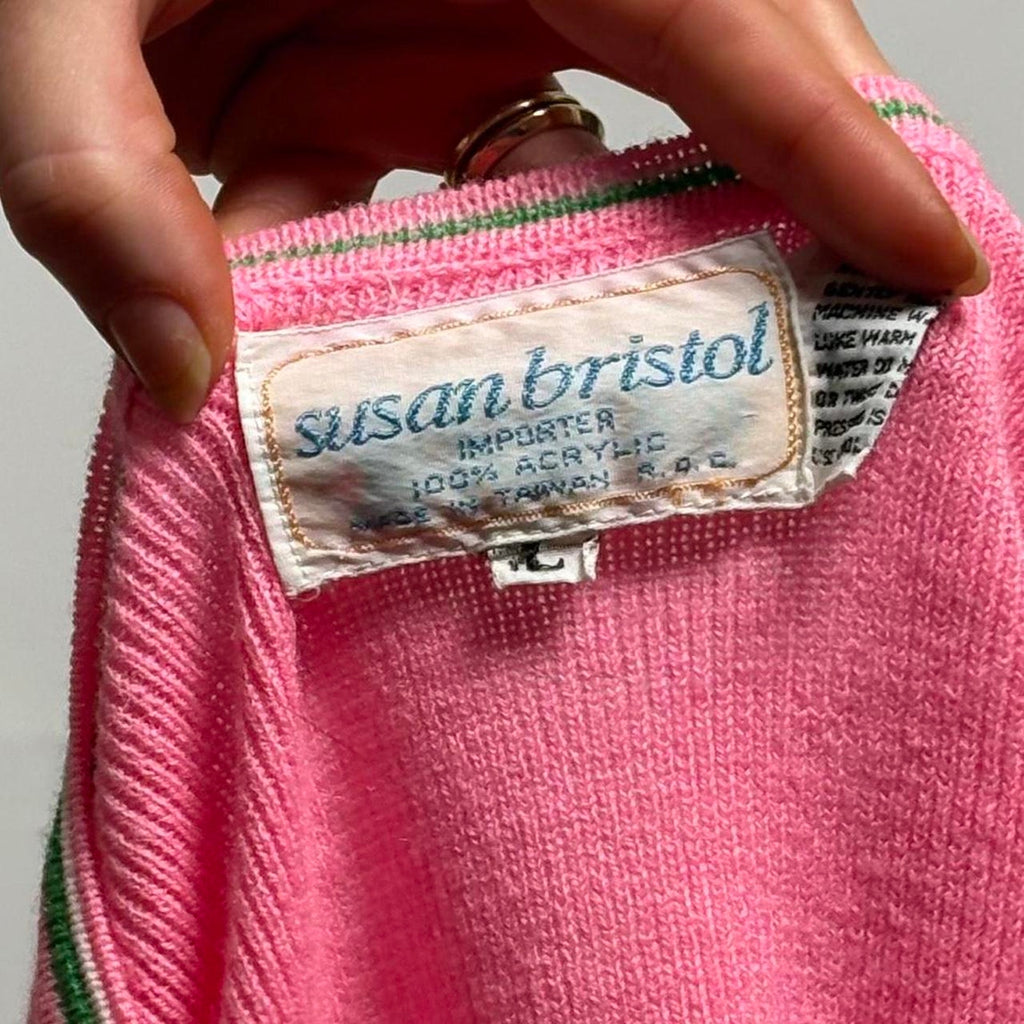 Vintage Susan Bristol pink sweater