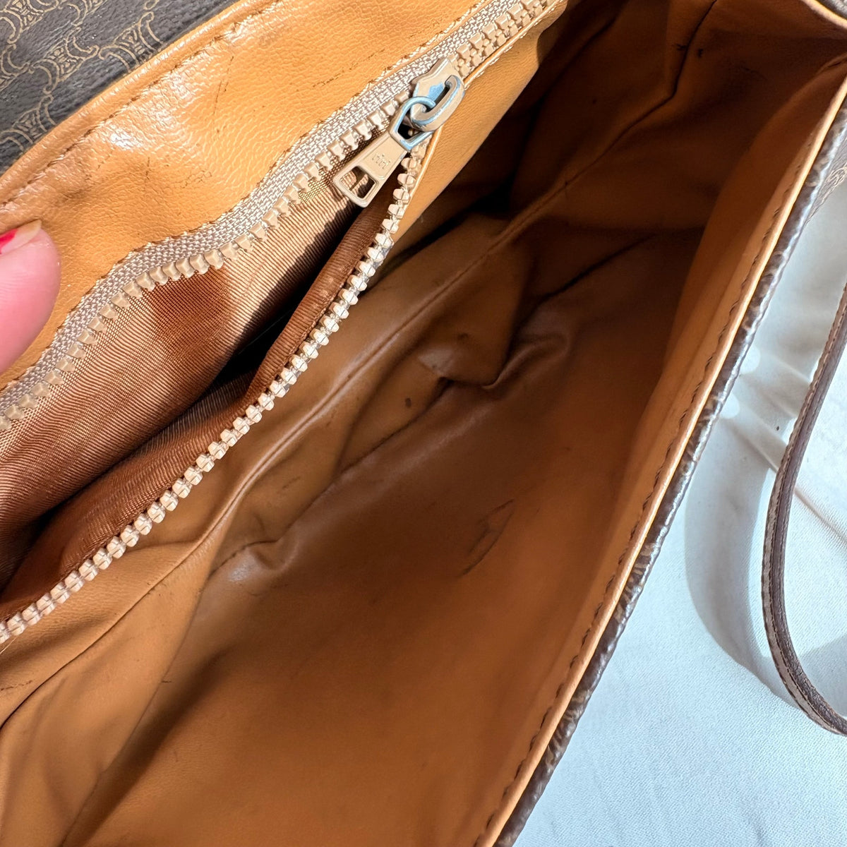 Vintage Celine Macadam Triomphe Saddle Bag