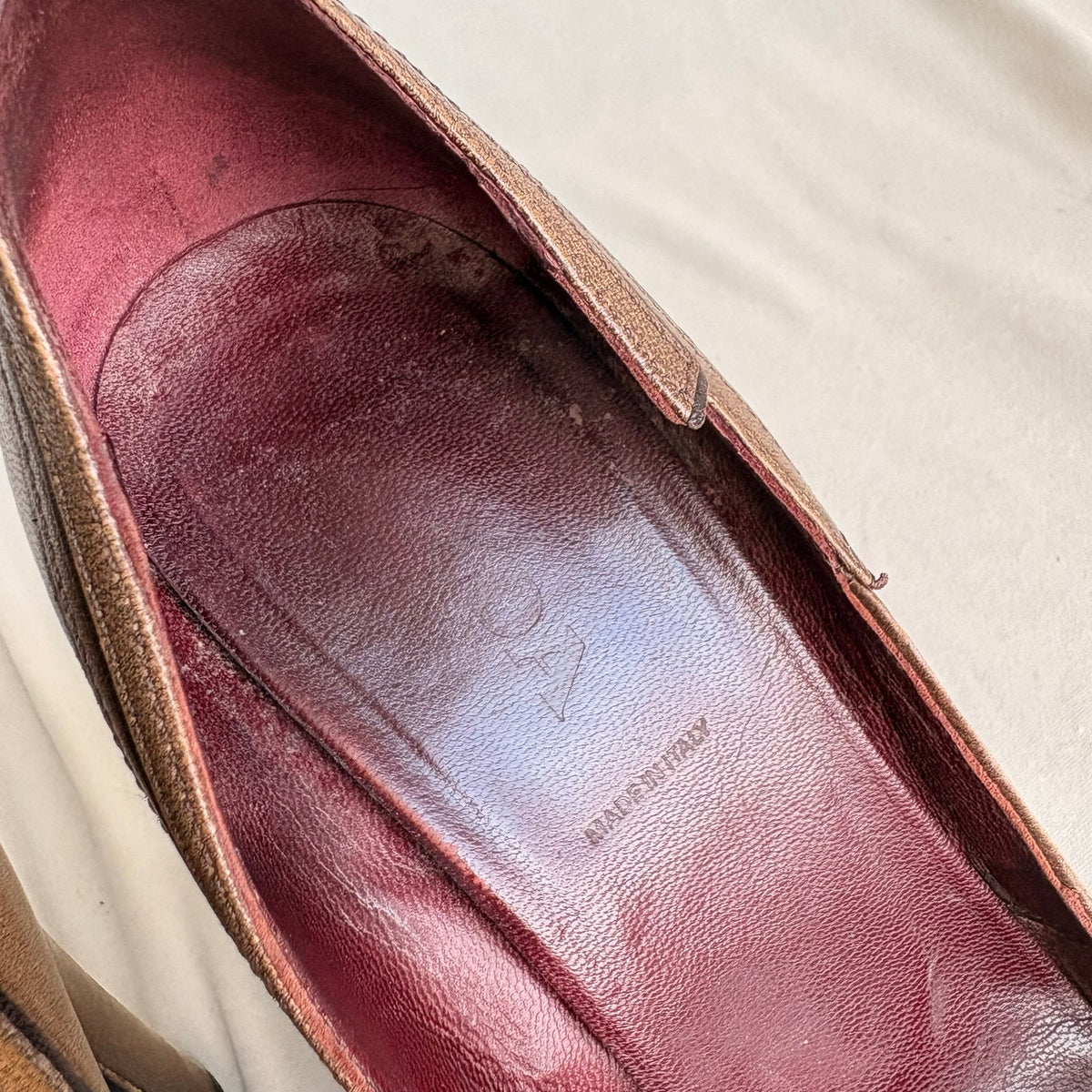 Vintage Prada Leather Cutout Accent Pumps - Crossover Straps, 37.5