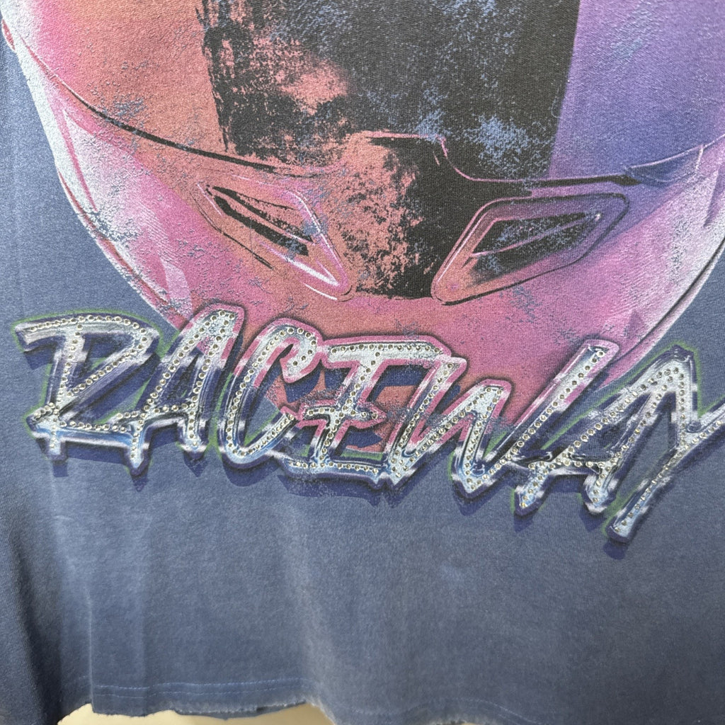 VALABASAS “SPEED DEMON” VINTAGE DARK BLUE TEE Men’s Small