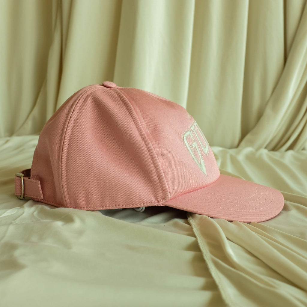 Gucci Star Embroidery Baseball Hat - Pink Canvas