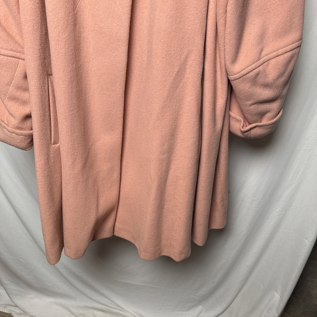 Vintage Gallery Woman’s Overcoat Pink Wool Long Coat - 42” Length