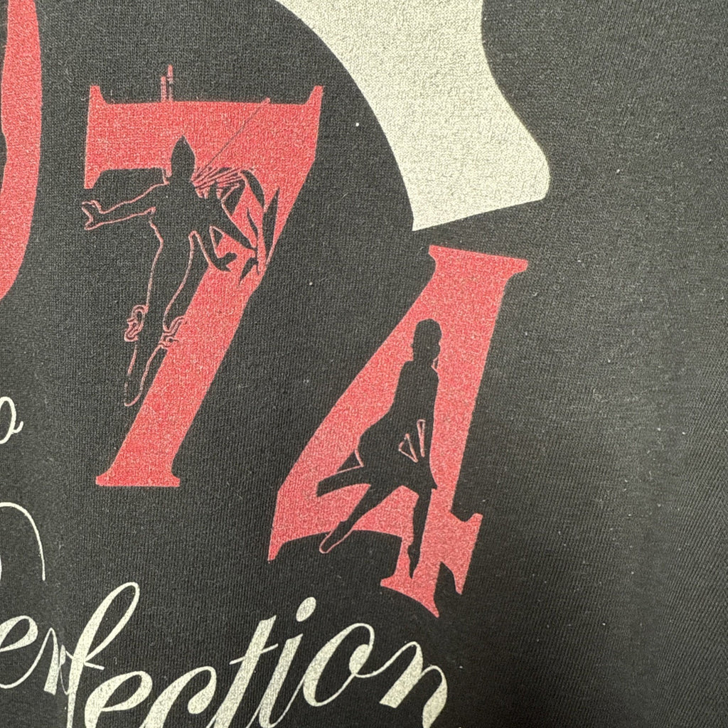 Vintage 1974 aged to perfection stripper dancer Gildan tee shirt black