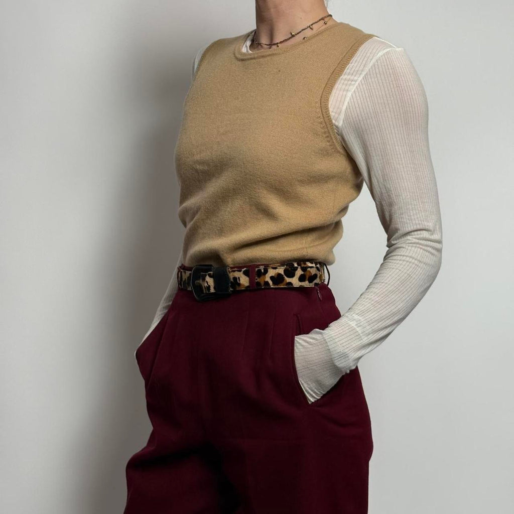 Vintage J.Crew Wool-Cotton Sweater Vest - xs
