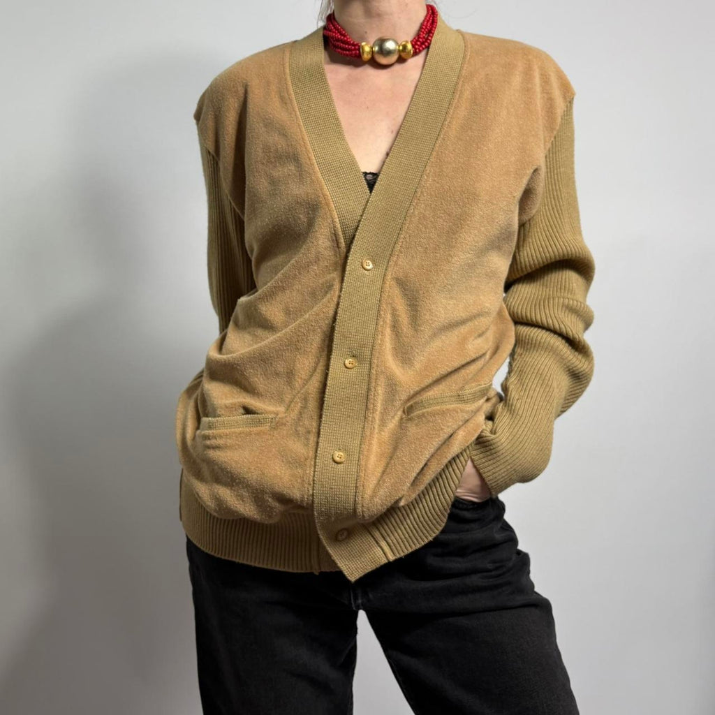 P.A.T Origional Fashion-Korean Cotton-Blend Cardigan - M