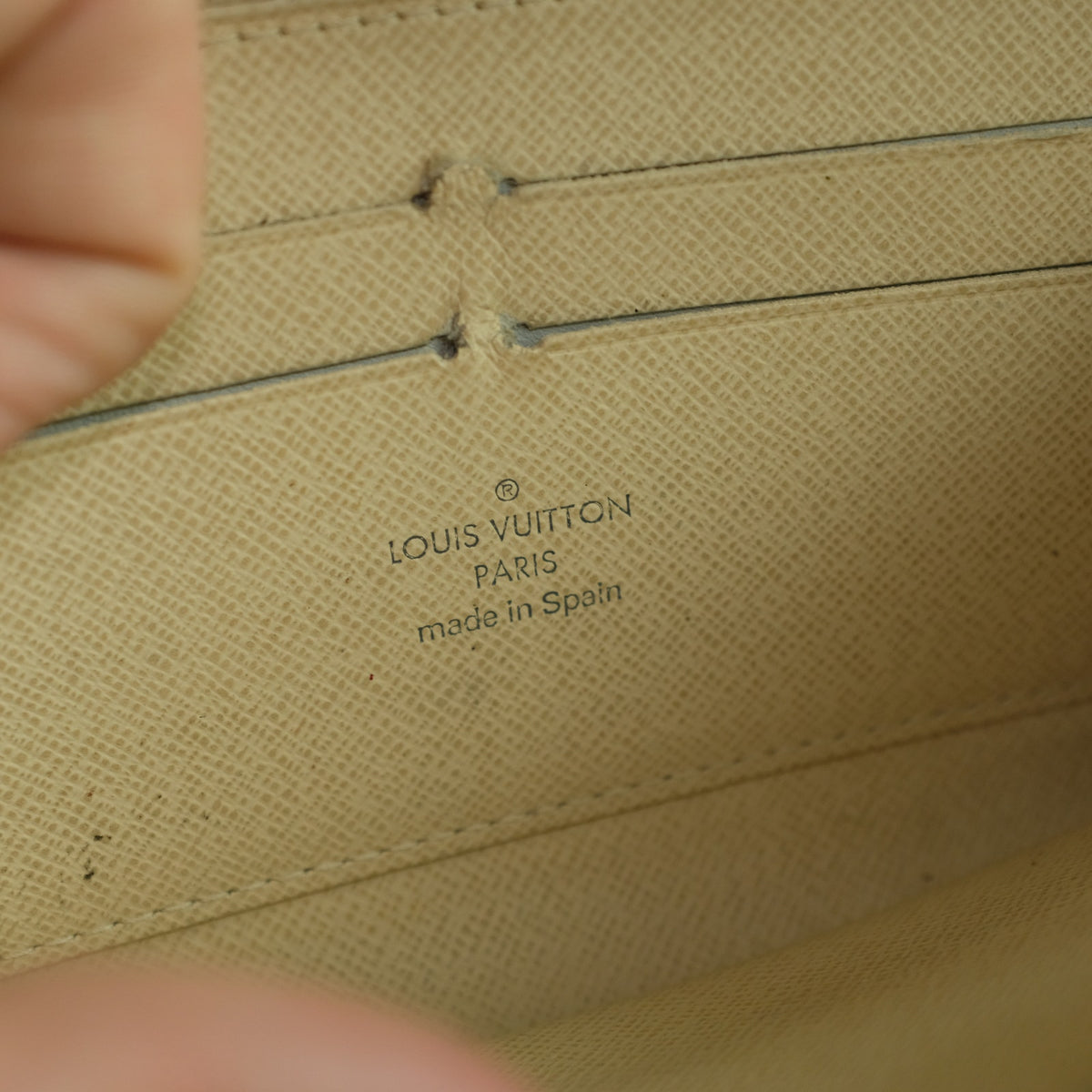 Louis Vuitton Damier Azur Zippy Wallet - Canvas, Date Code CA4018