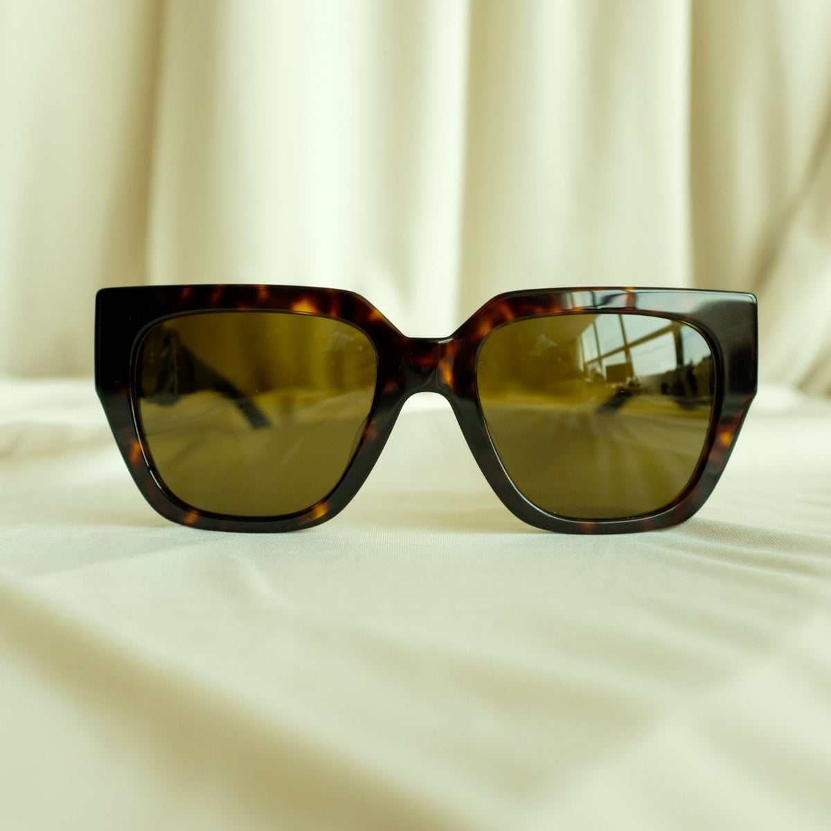Versace Wayfarer Sunglasses - Dark Havana/Brown