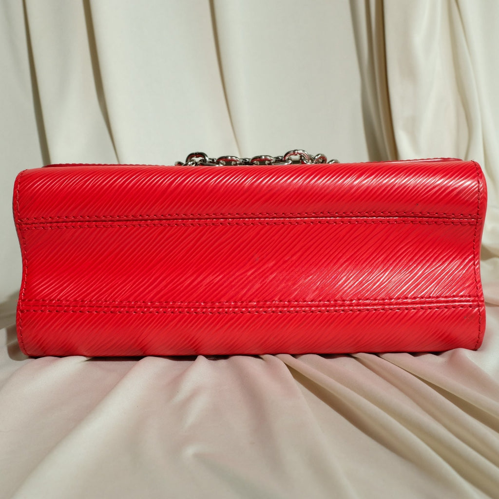 Louis Vuitton Twist MM Crossbody Bag - Red Epi Leather, Silver Hardware
