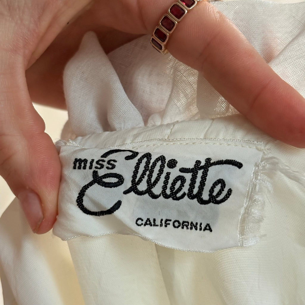 Miss Elliette California Vintage 70s Floral Maxi Dress - Fits XS