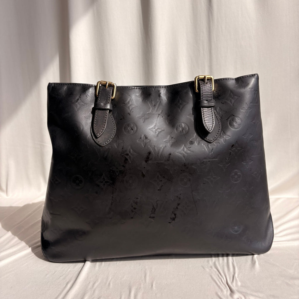 Vintage Louis Vuitton Black Monogram Vernis Houston Tote