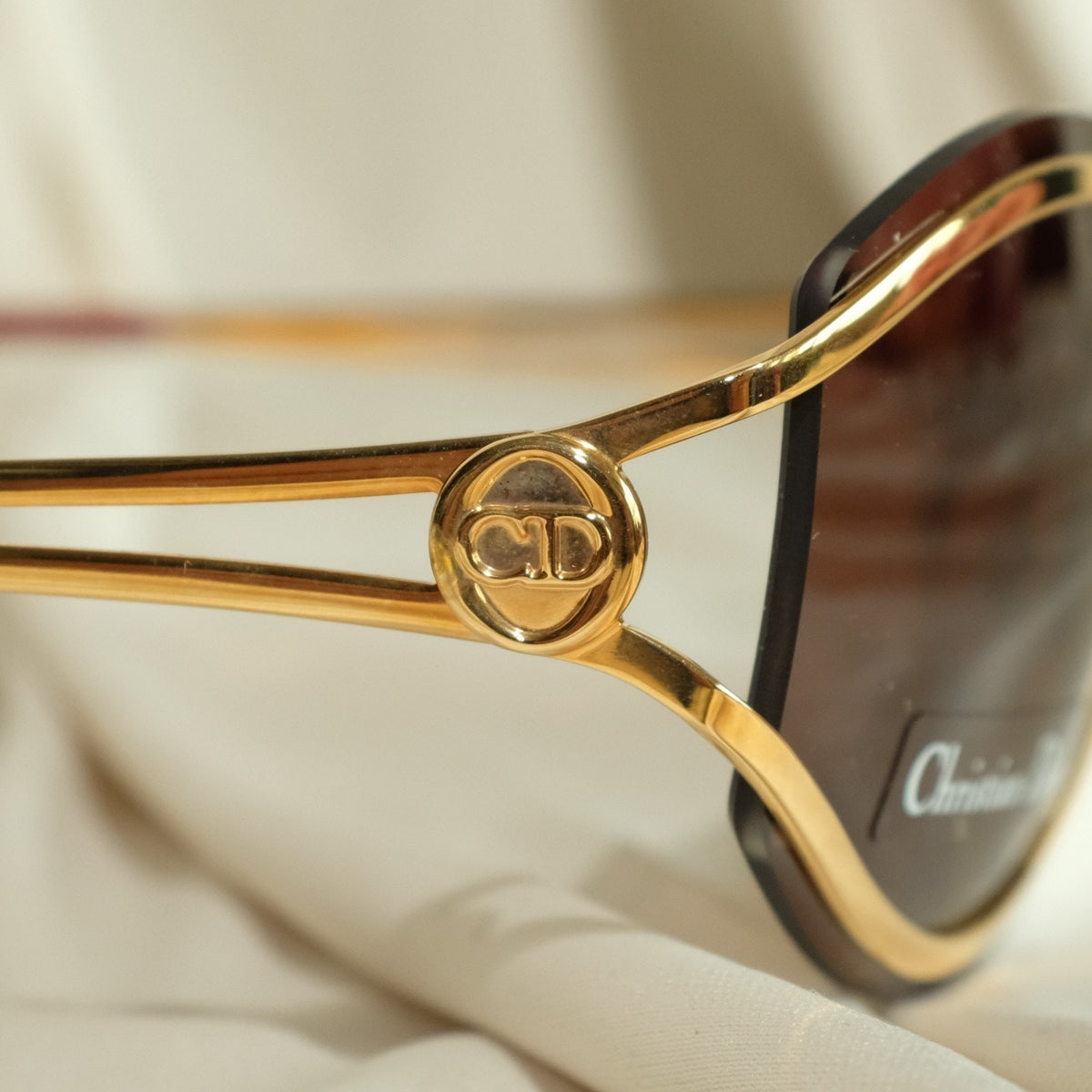 Vintage Christian Dior CD 2043 Copper Sunglasses - Austria, 1980s Deadstock