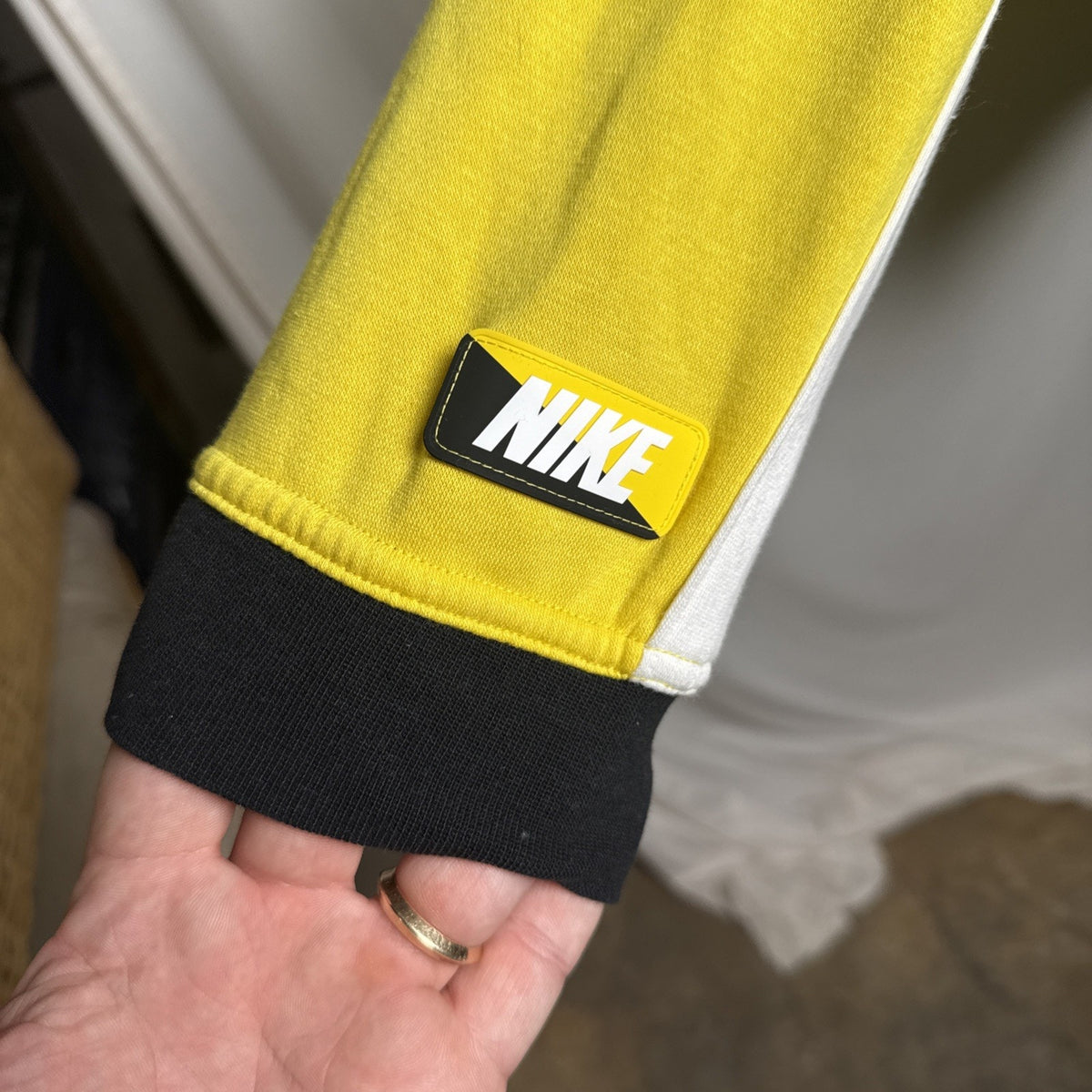 Nike WOMEN'S Sportswear Hoodie Tour Yellow SIZE XL AO5294-719