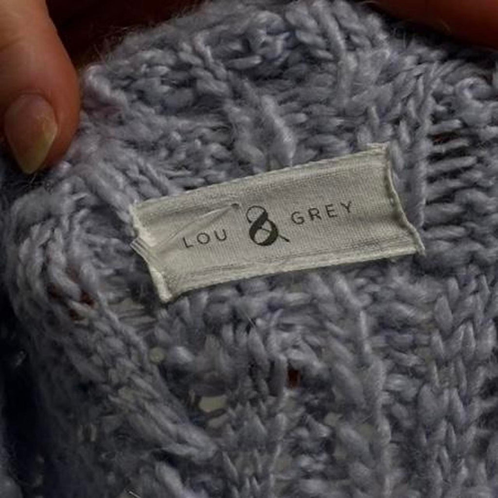 Lou & Grey Light Blue Turtleneck Sweater - XL