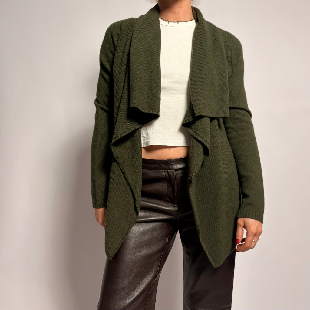 The Loft Forest Green Cardigan - Size Small
