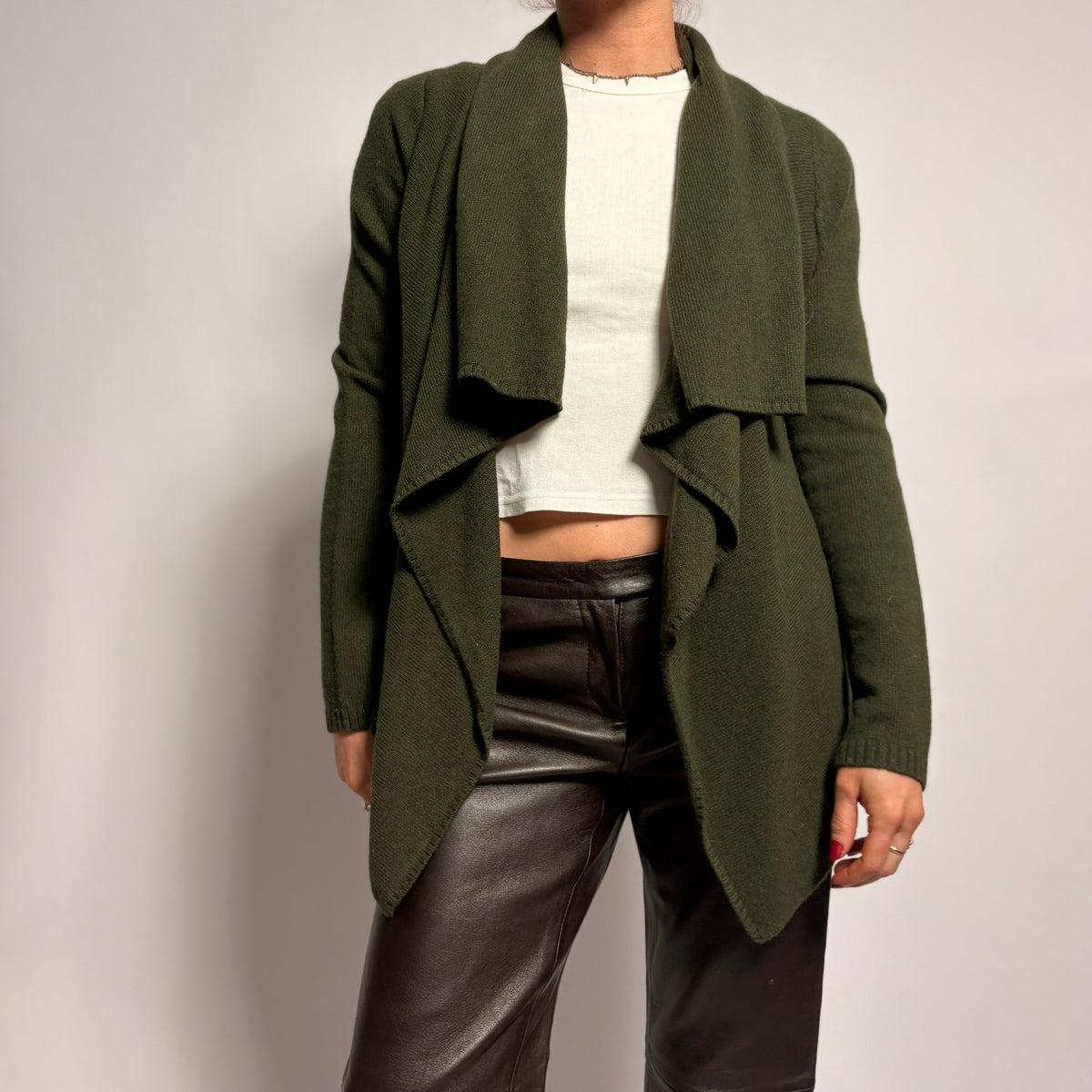 The Loft Forest Green Cardigan - Size Small