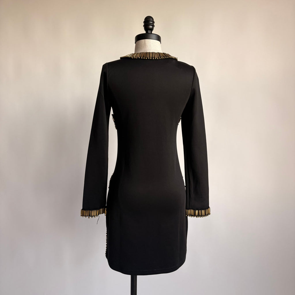 Tomato Black Beaded Shift Dress - NWT