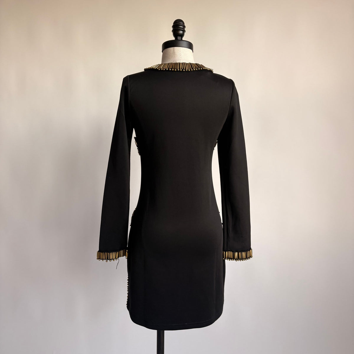Tomato Black Beaded Shift Dress - NWT