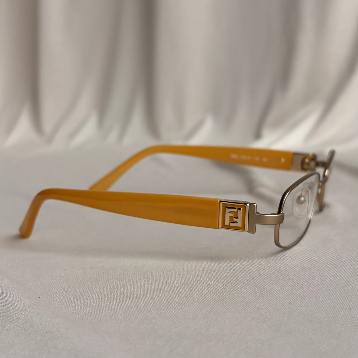 Authentic Fendi 905 715 Yellow Eyeglasses - 52-19-130