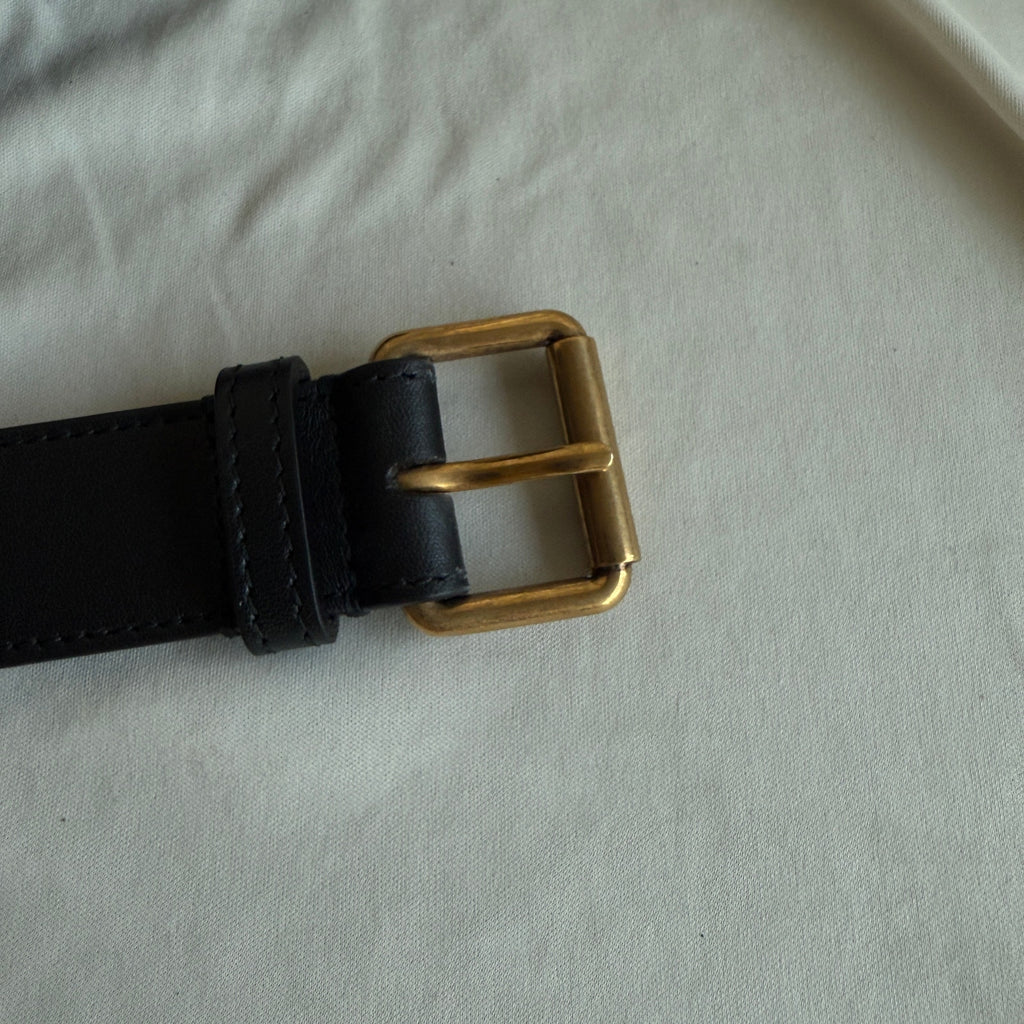 Gucci GG Marmont Matelassé Velvet Belt Bag - Black