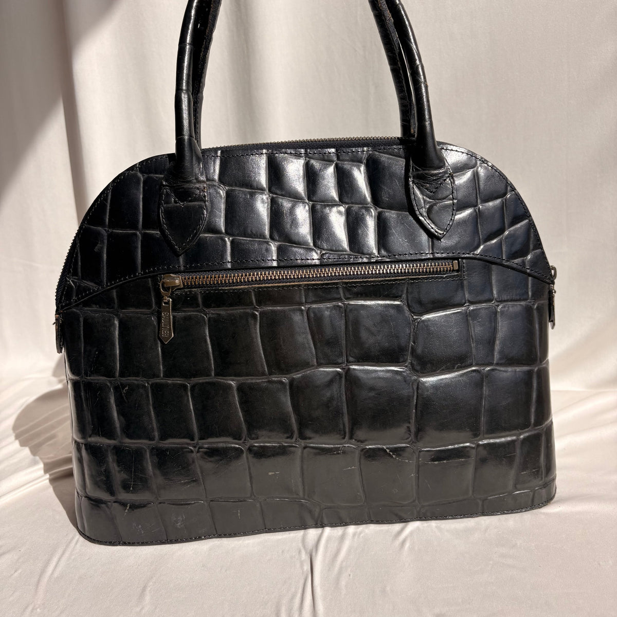 Vintage Jean Paul Gaultier Crocodile-Embossed Leather Bag
