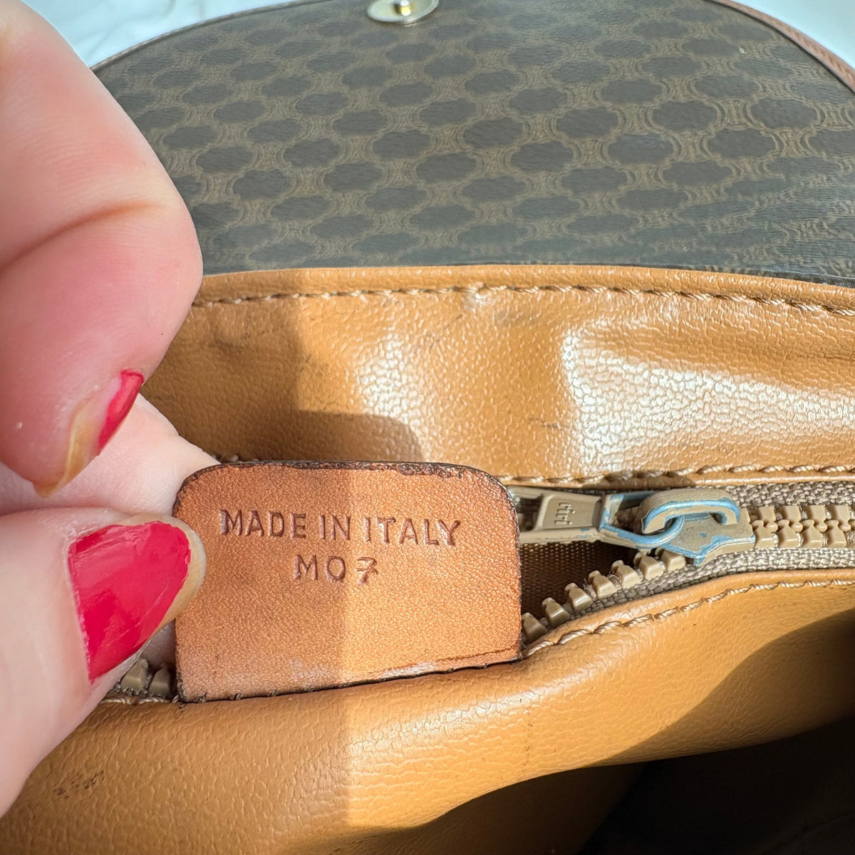 Vintage Celine Macadam Triomphe Saddle Bag