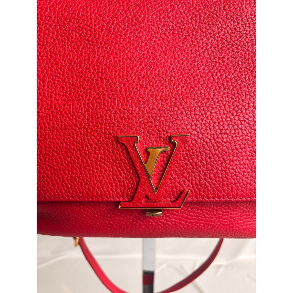 Louis Vuitton Volta Taurillon Coquelicot Red Leather Shoulder Bag