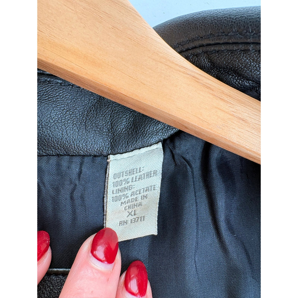 Vintage Valerie Stephan Separates Black Leather Jacket - Size XL