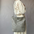 The Limited Grey Bucket Bag - Handle & Shoulder Strap, Vintage