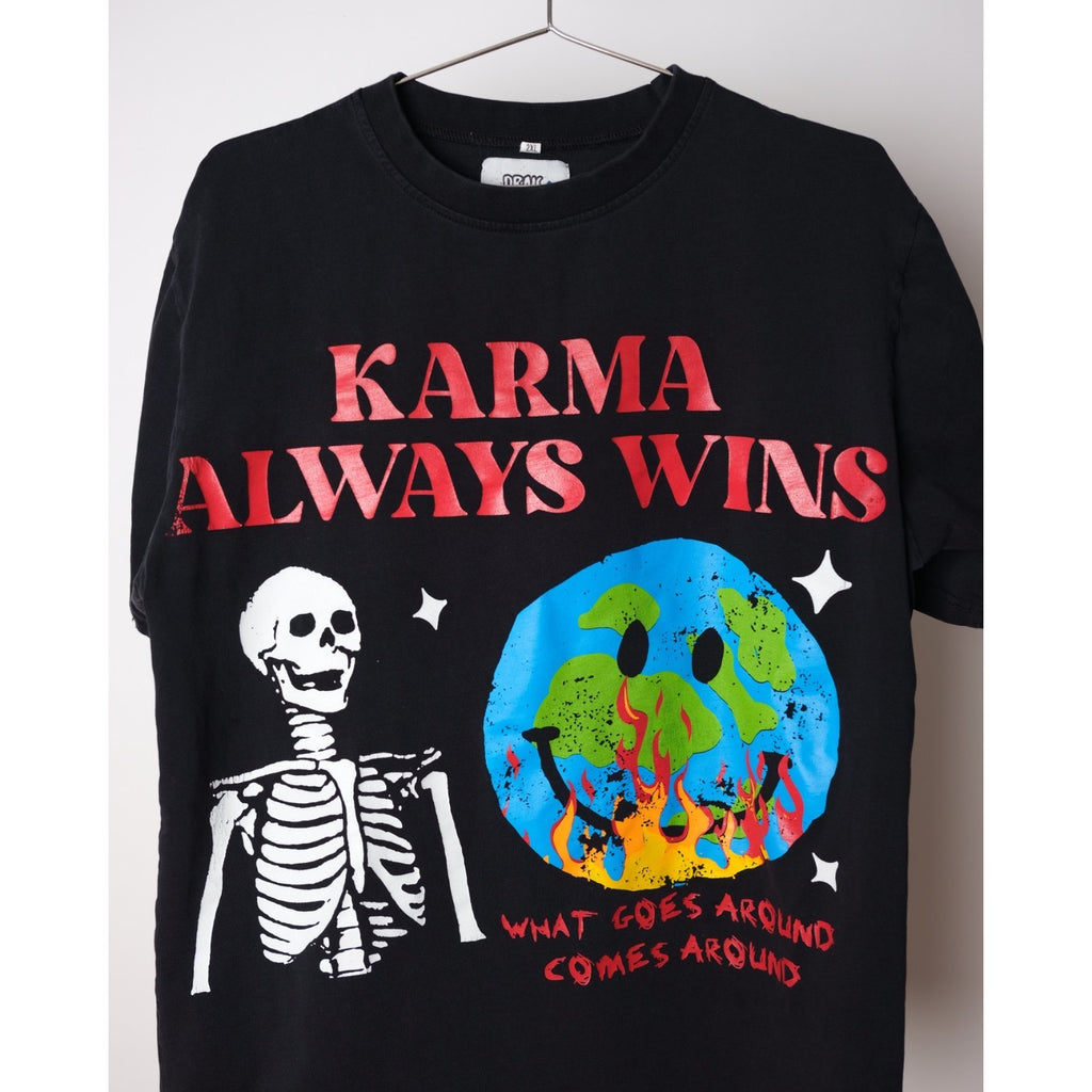 Drais World Mens Tee Shirt 2XL - Karma Always Wins