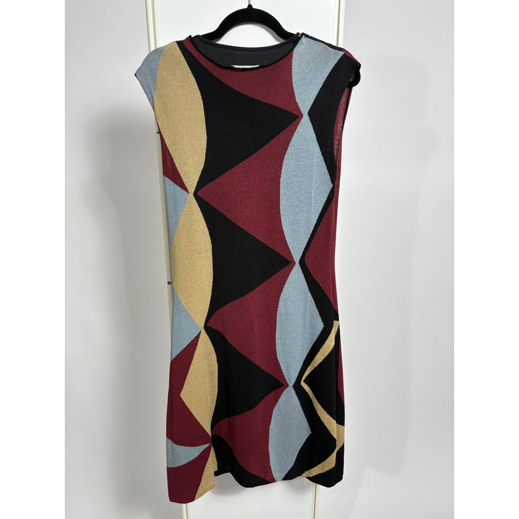 Geometric Print Bodycon Dress - Missoni Vibes