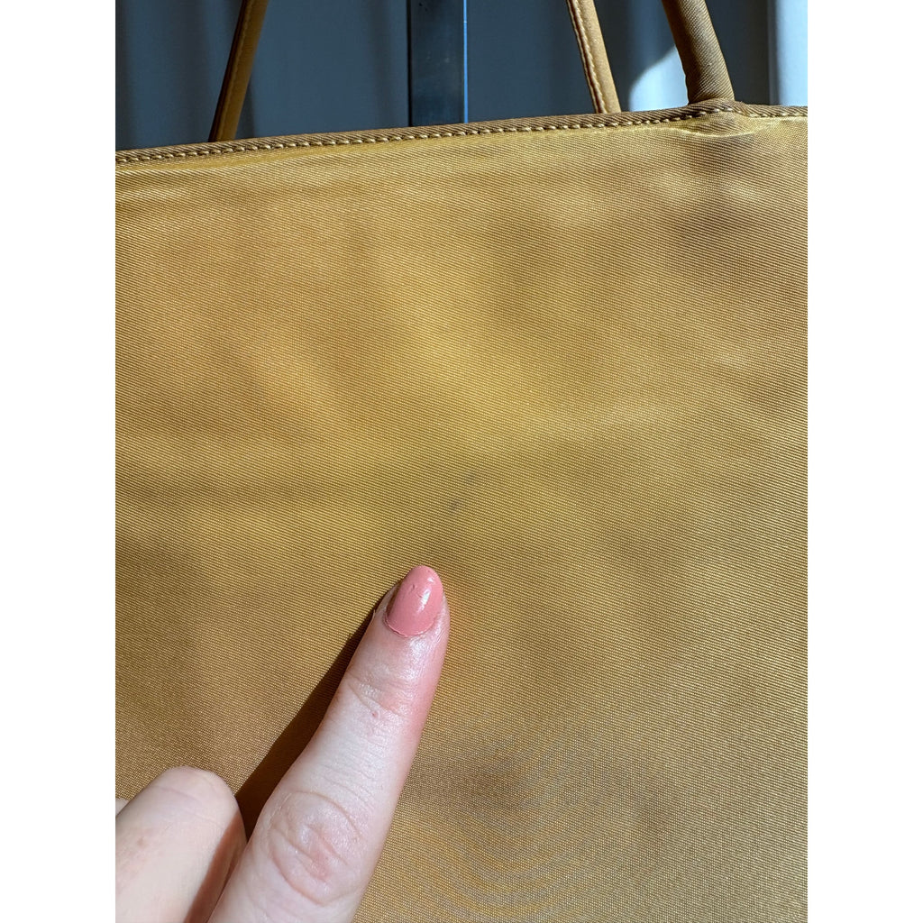 Vintage Prada Yellow Nylon Tessuto Tote
