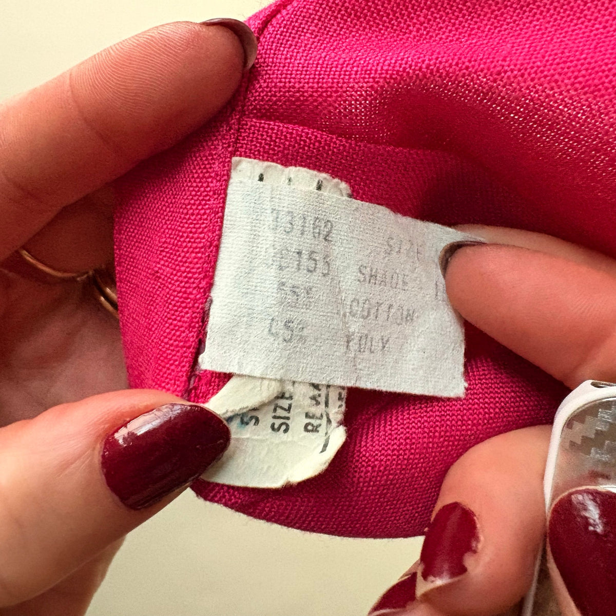 Hot Pink Pleated Midi Skirt - 50s/60s Vintage, Breezy Cotton Blend, Size 4